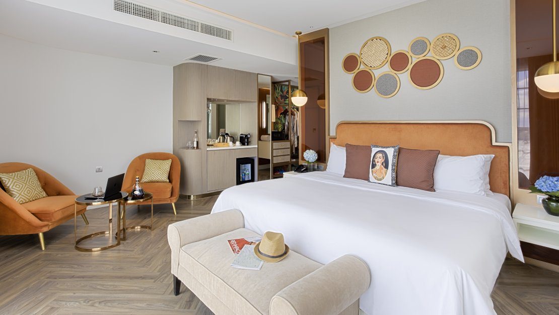 Chambre du La Seine Hotel à Vientiane