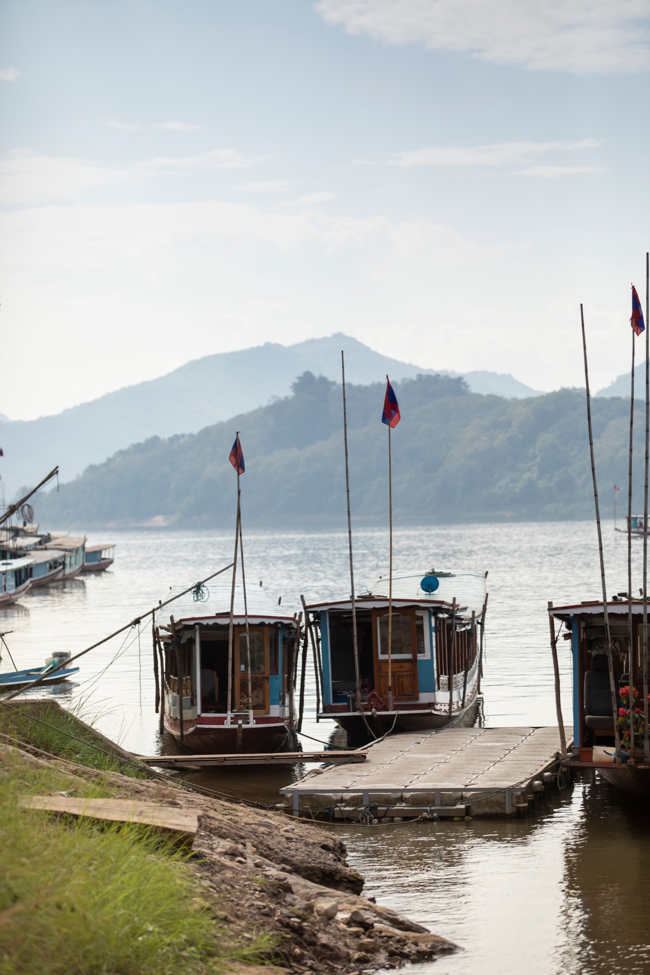 Pakbeng, bourg de montagne sur les rives du Mékong