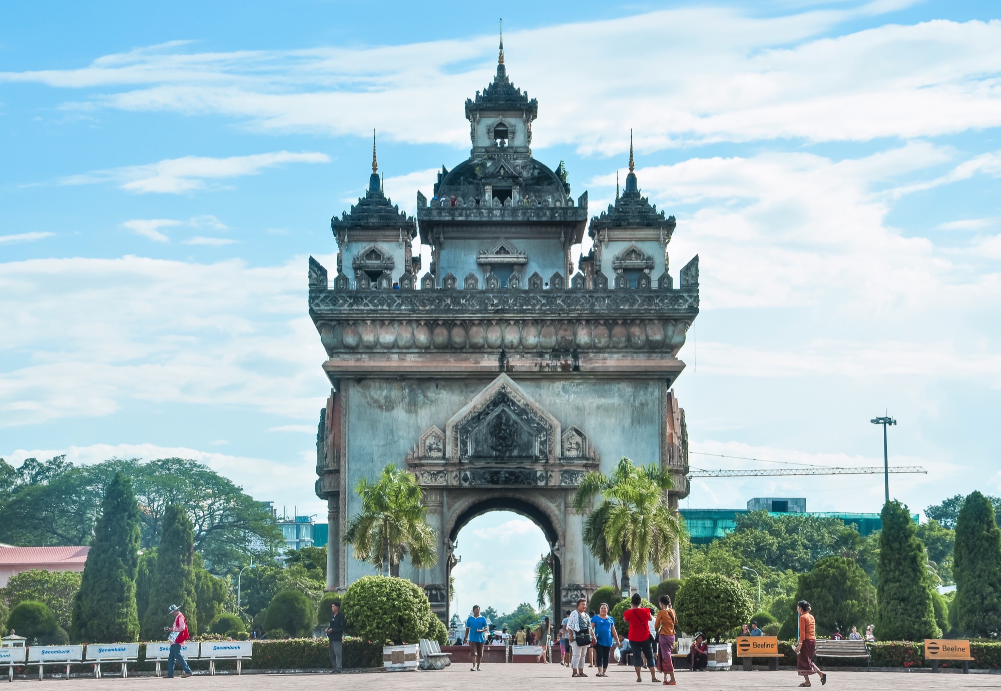 Le Patuxai à Vientiane