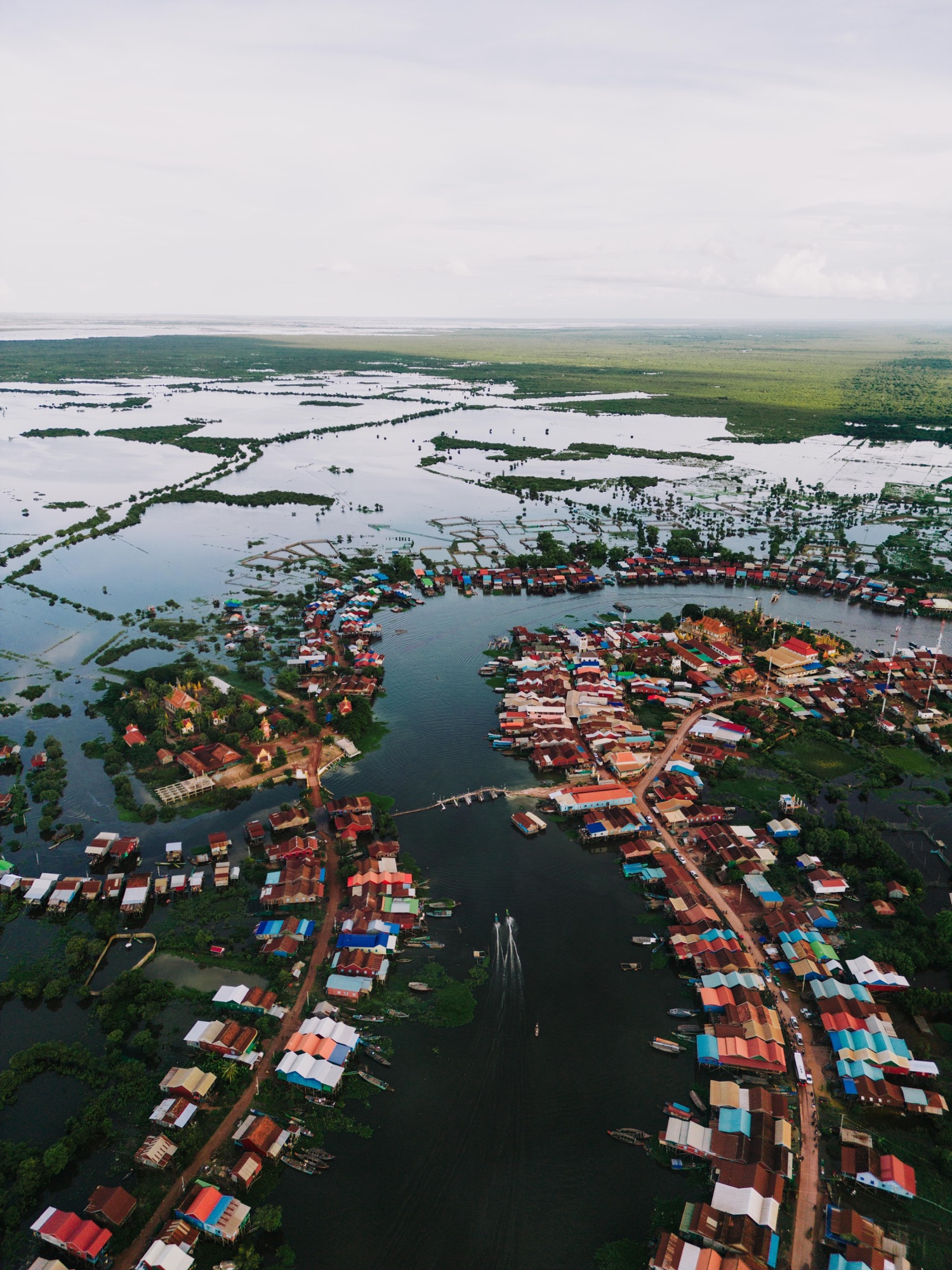 Villages flottants du lac Tonlé Sap, Cambodge